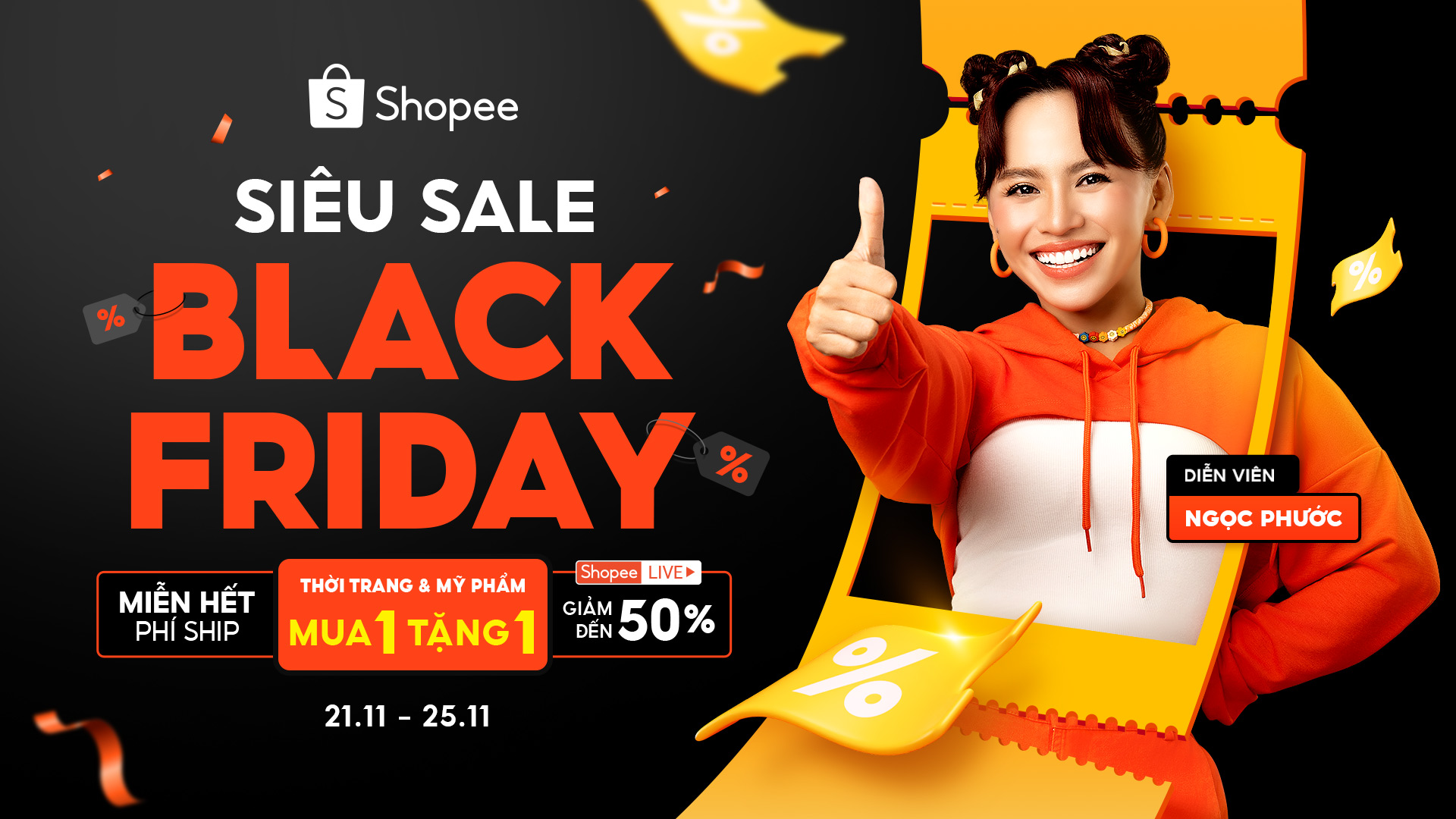 Shopee Black Friday 2023: Mã Giảm Giá Live 50% Và Miễn Phí Vận Chuyển ...